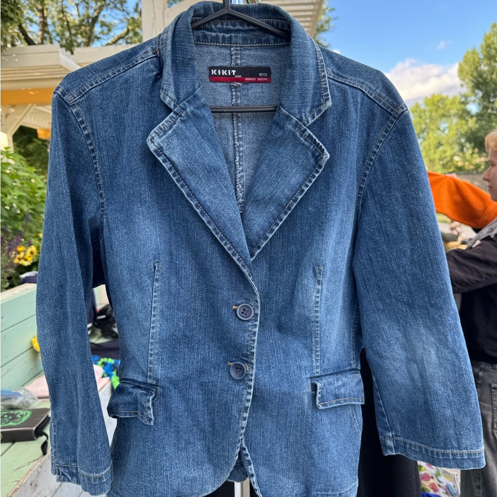KIKIT Women's Blue Jean Jacket